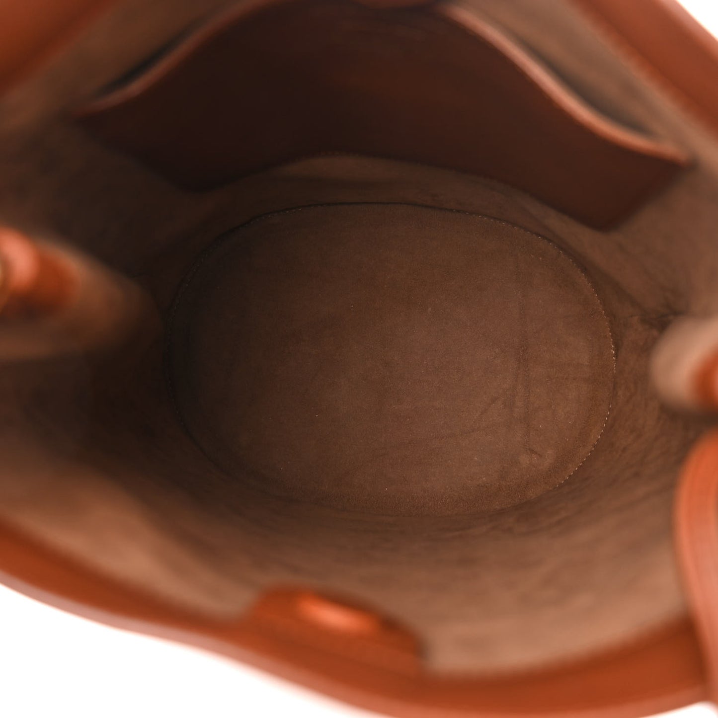 Canvas House Check Bucket Bag Tan