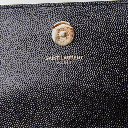 Saint Laurent Grain De Poudre Small Monogram Kate Satchel Black 6 of 10