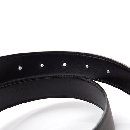Hermes Box Togo 32mm Belt Strap 90 Etain Black 5 of 6