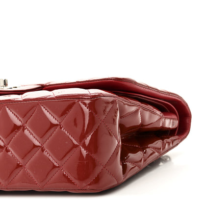 Chanel Patent Quilted Jumbo Double Flap Red 9 of 9