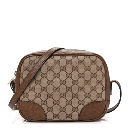 Gucci Monogram Mini Bree Messenger Bag Beige Tabacco 1 of 11