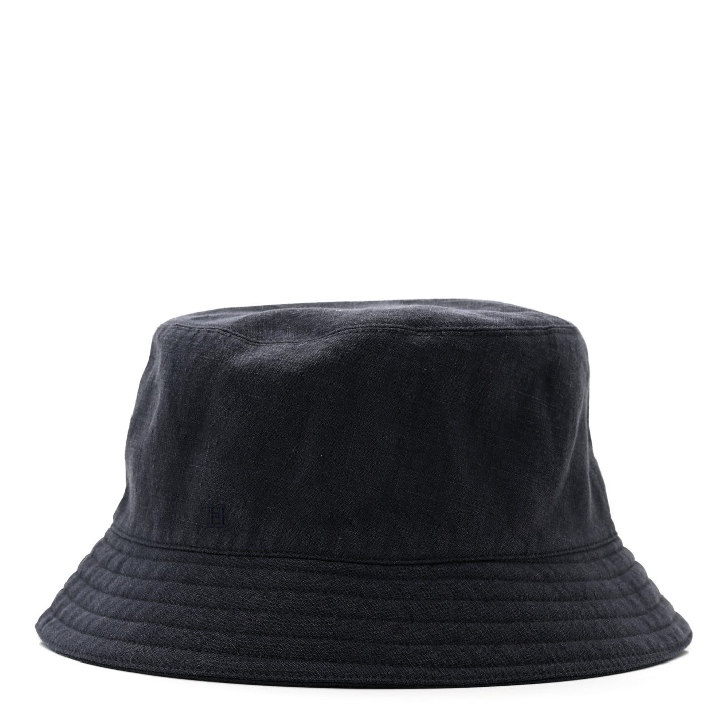 Toile De Lin Lavee Fred Bucket Hat 60 Marine