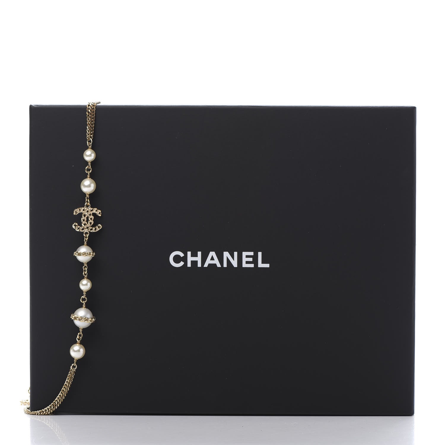 Chanel Pearl Chain CC Multi Strand Necklace Gold 7 of 7