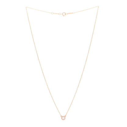 Tiffany 18K Rose Gold Diamond .17ct Elsa Peretti Diamonds by the Yard Pendant Necklace 3 of 6