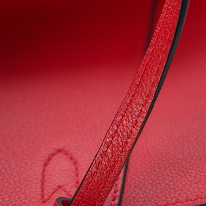 Louis Vuitton Calfskin Lockme Cabas Rubis 9 of 10