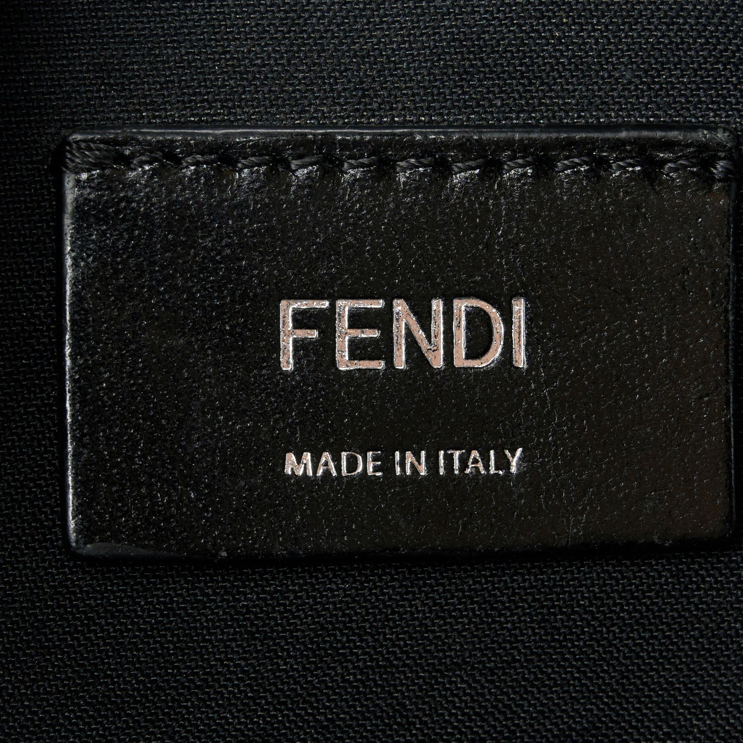 Fendi Glazed Fabric Vitello Liberty FF 1974 Diagonal Camera Case Tobacco Rosso Black 6 of 11