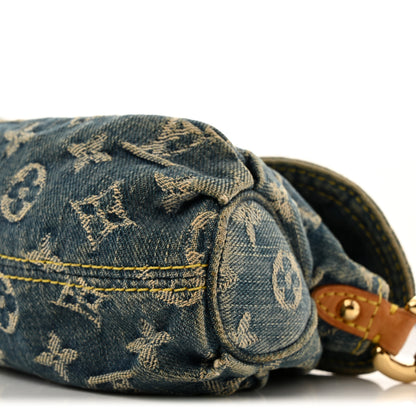 Louis Vuitton Monogram Denim Mini Pleaty Blue 9 of 13