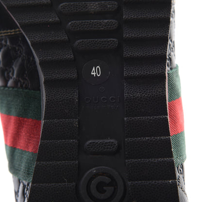 Gucci Microguccissima Web Sneakers 40 Black 12 of 13