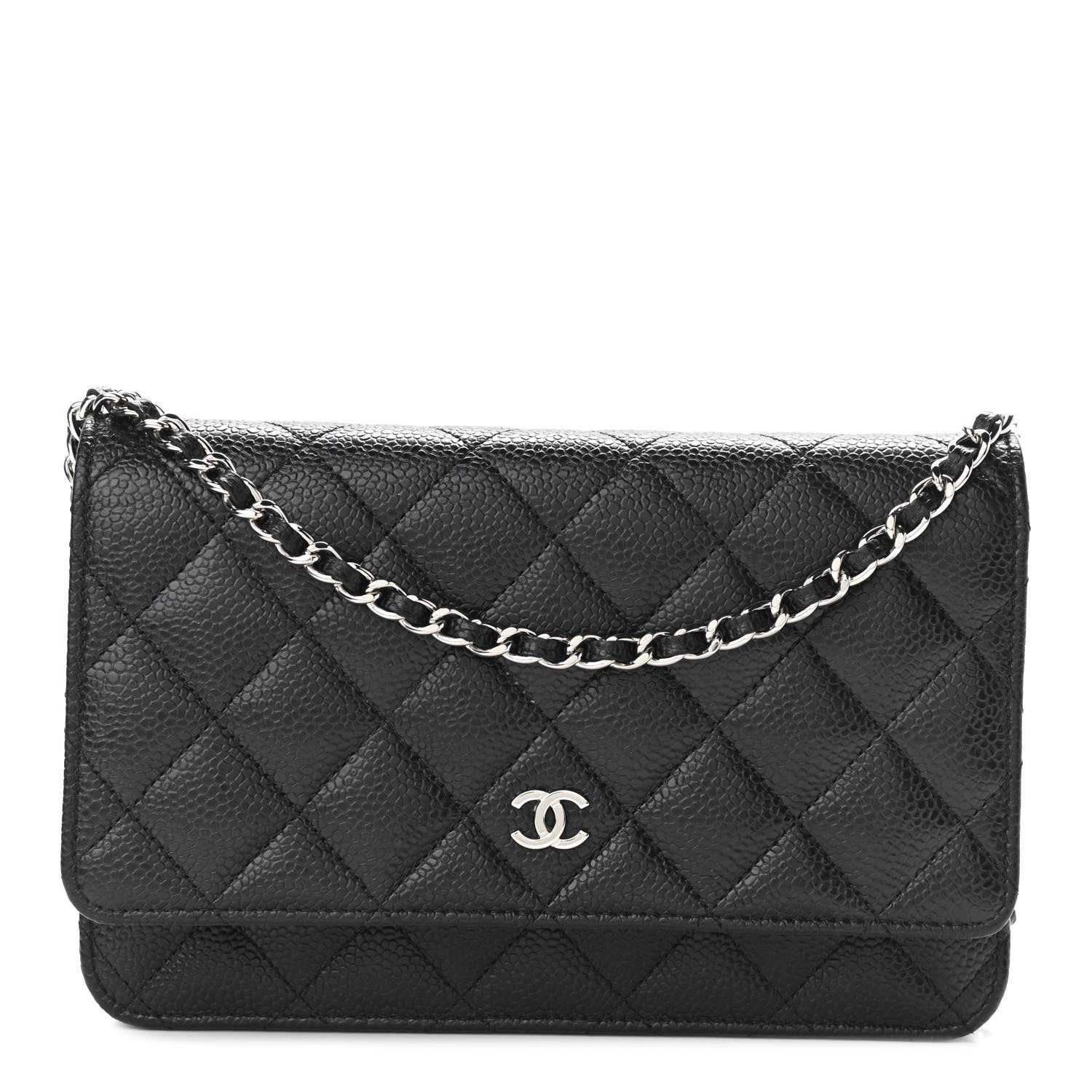 Chanel Caviar Quilted Wallet On Chain WOC Black 1 of 12