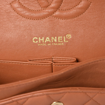 Chanel Lambskin Quilted Medium Double Flap Camel 7 of 13