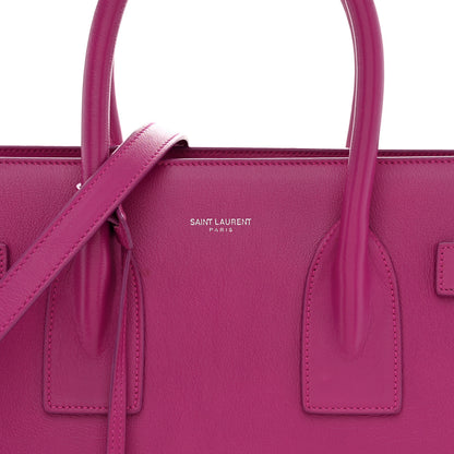 Saint Laurent Calfskin Small Sac De Jour Electric Pink 8 of 12