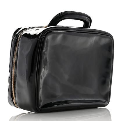 Chanel Patent CC Vanity Cosmetic Case Black 3 of 7