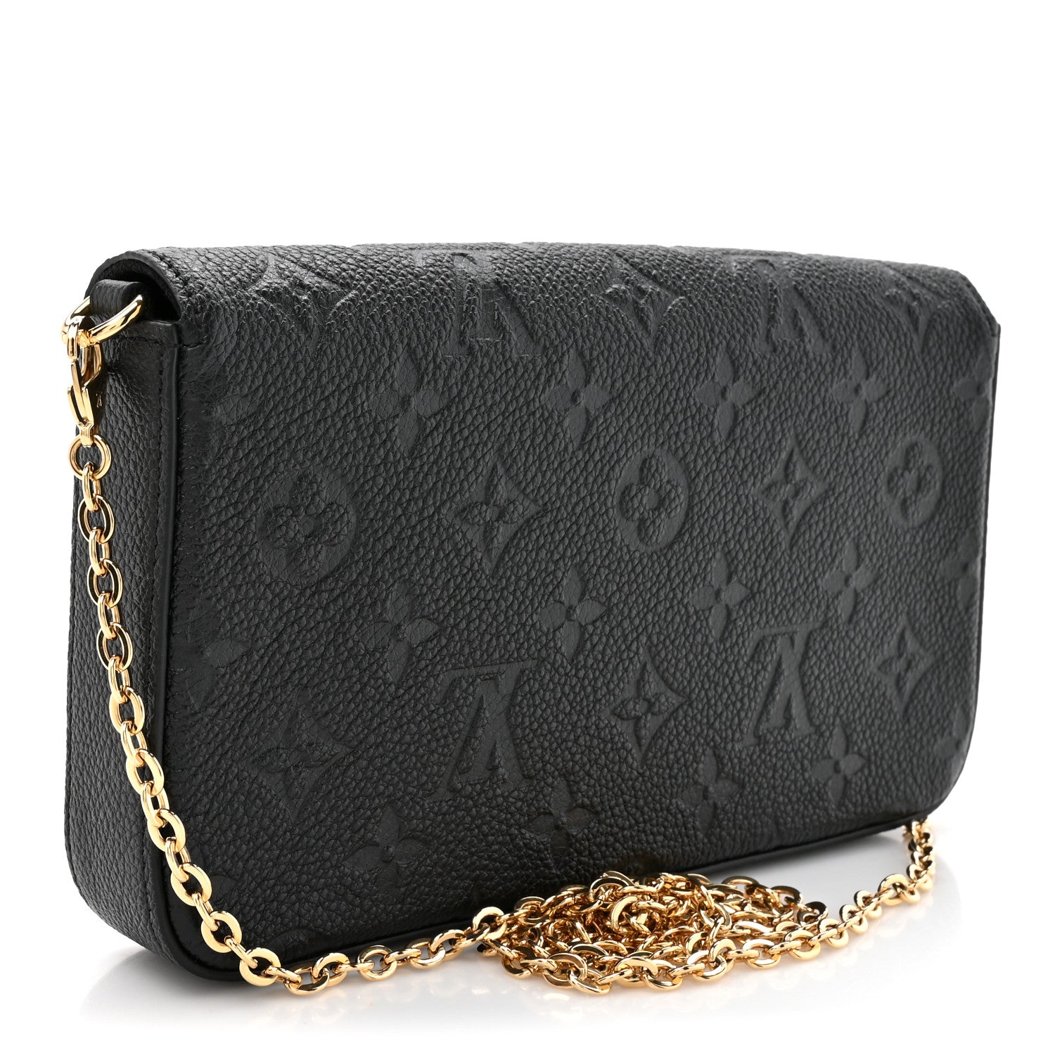 Louis Vuitton Empreinte Pochette Felicie Chain Wallet Black 4 of 10