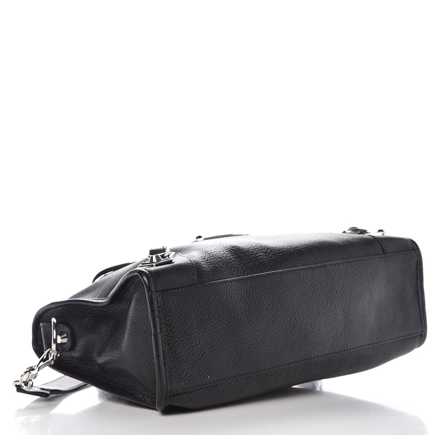 Balenciaga Chevre Silver Metallic Edge Hardware S City Black 5 of 8