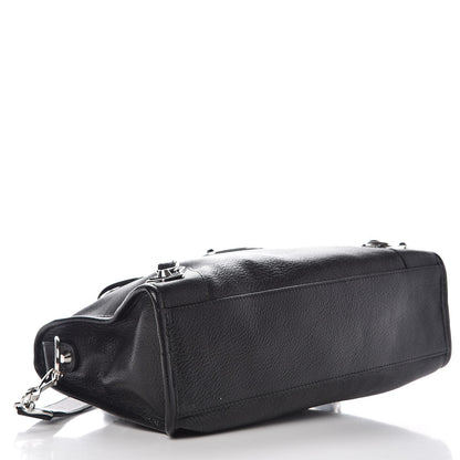 Balenciaga Chevre Silver Metallic Edge Hardware S City Black 5 of 8