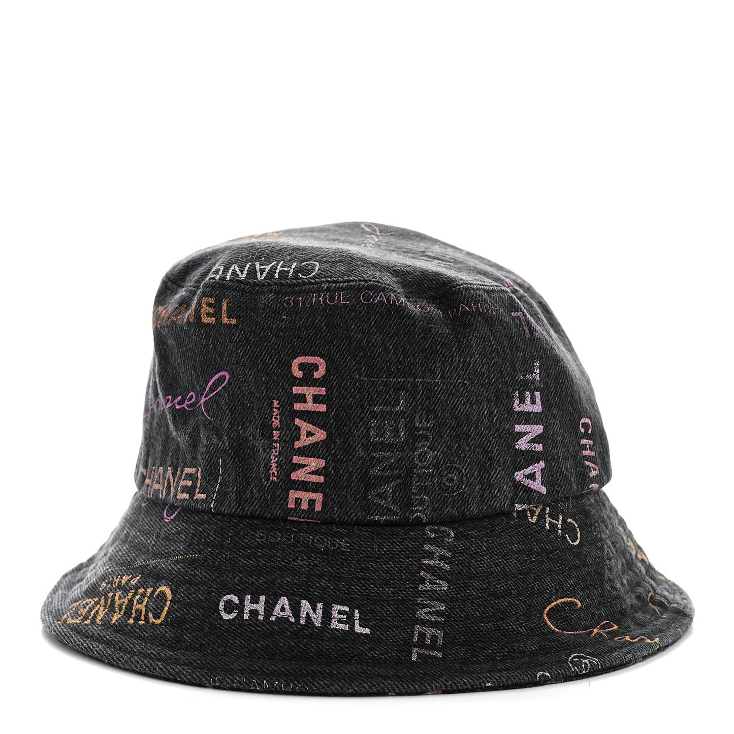 Denim Mood Cloche Bucket Hat M Black