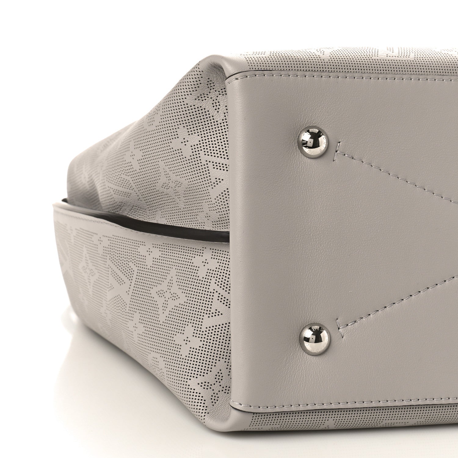 Louis Vuitton Reverse Mahina Carmel Hobo Gris Souris Gray 7 of 8