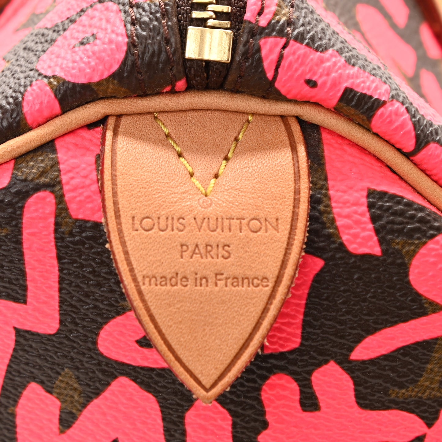 Monogram Graffiti Speedy 30 Fuchsia