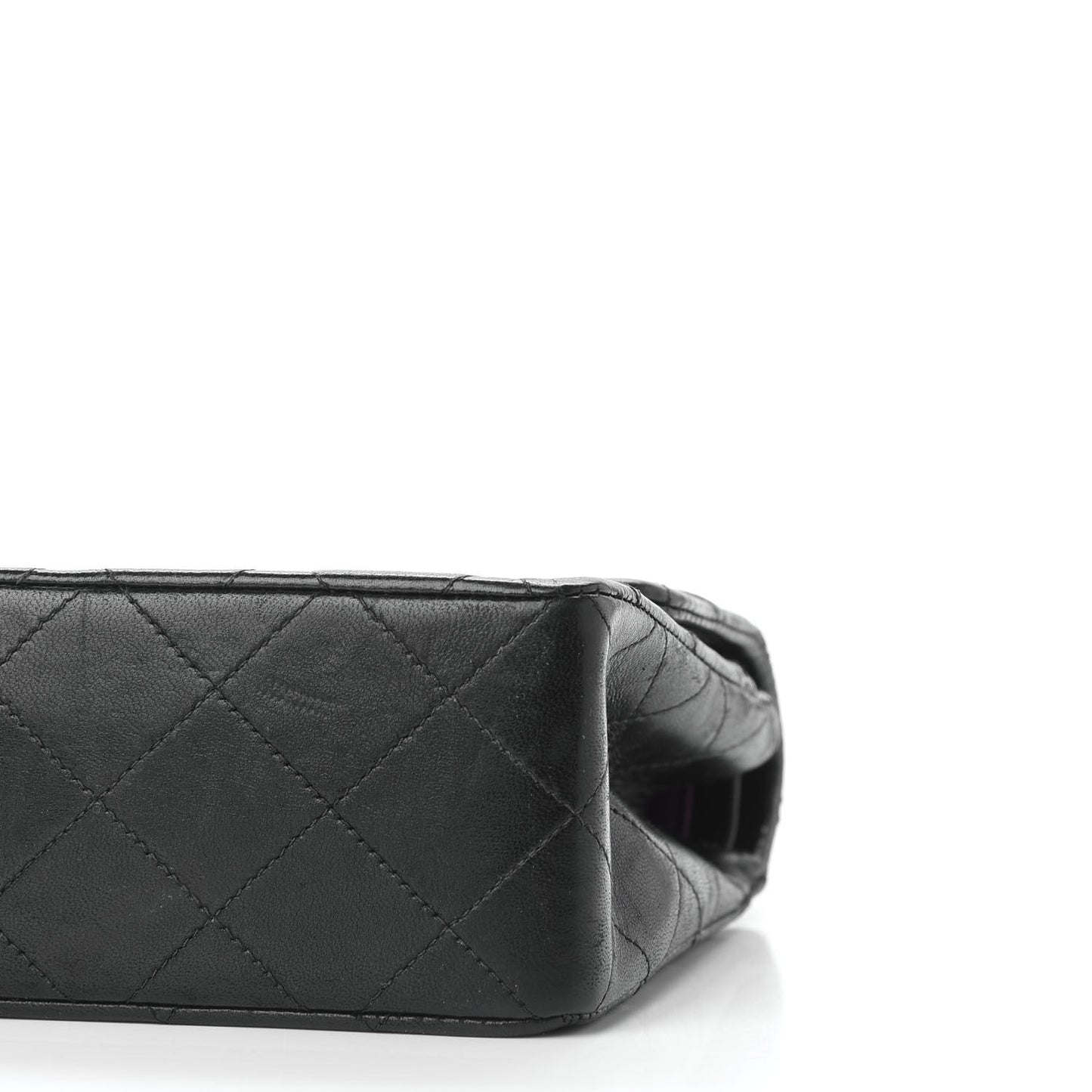 Lambskin Quilted Small Double Flap Black