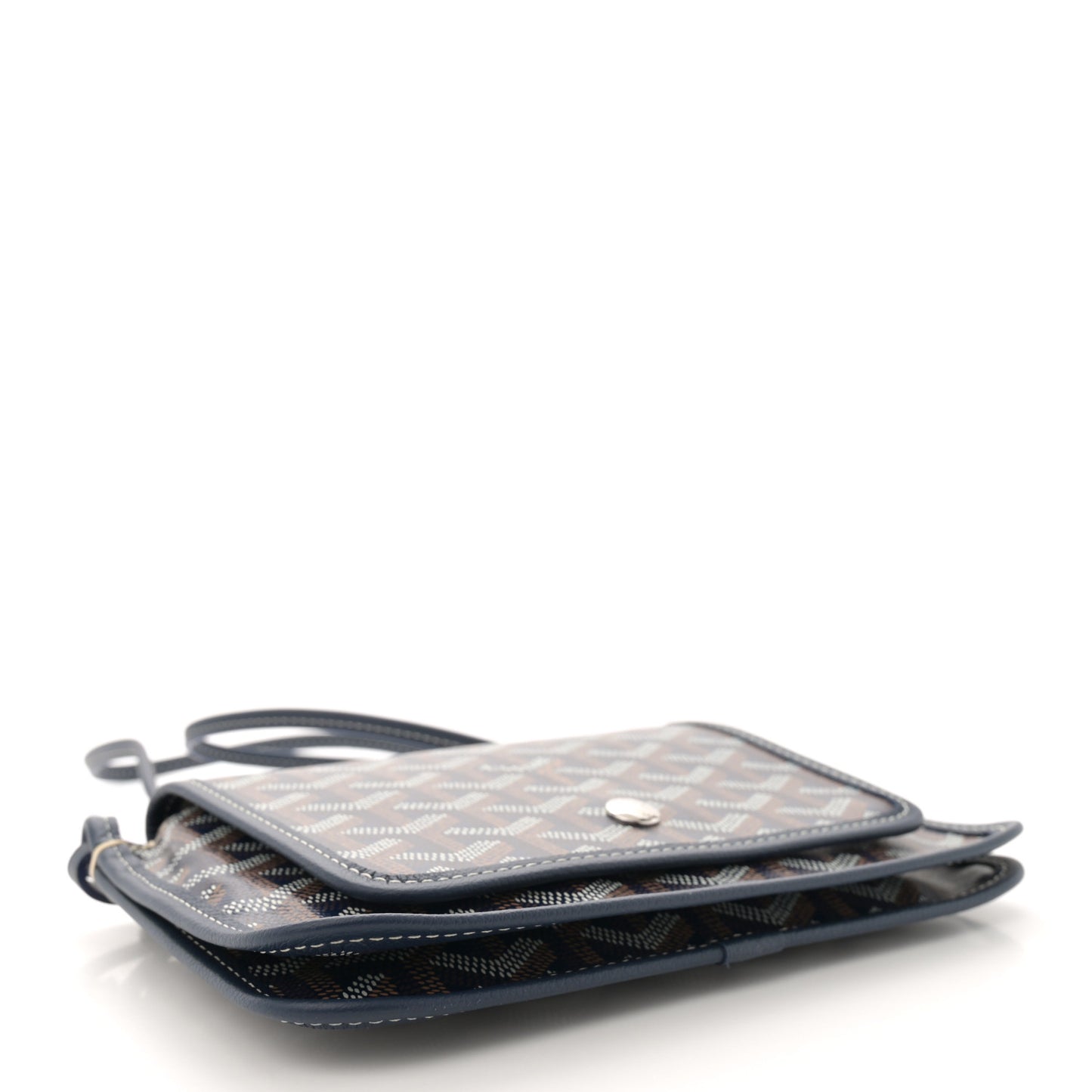 Goyardine Plumet Wallet Clutch Navy