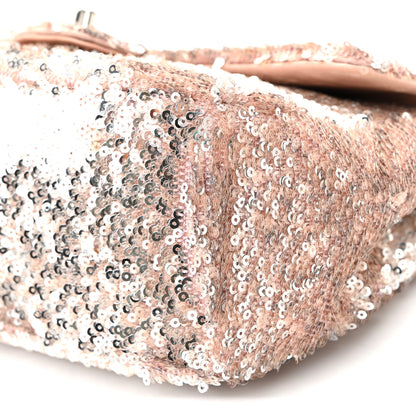 Chanel Sequin Mini Flap Light Pink Silver 10 of 10
