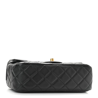 Chanel Lambskin Quilted Mini Rectangular Pearl Crush Flap Black 4 of 12