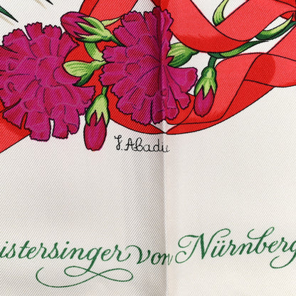 Hermes Silk Fleurs De L'Opera Scarf 90 6 of 6