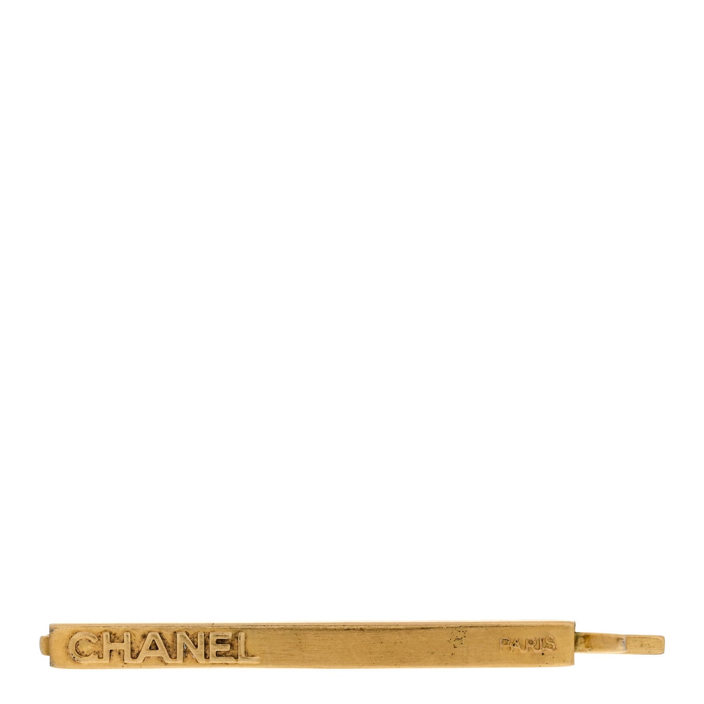 Metal Logo Hair Pin Gold