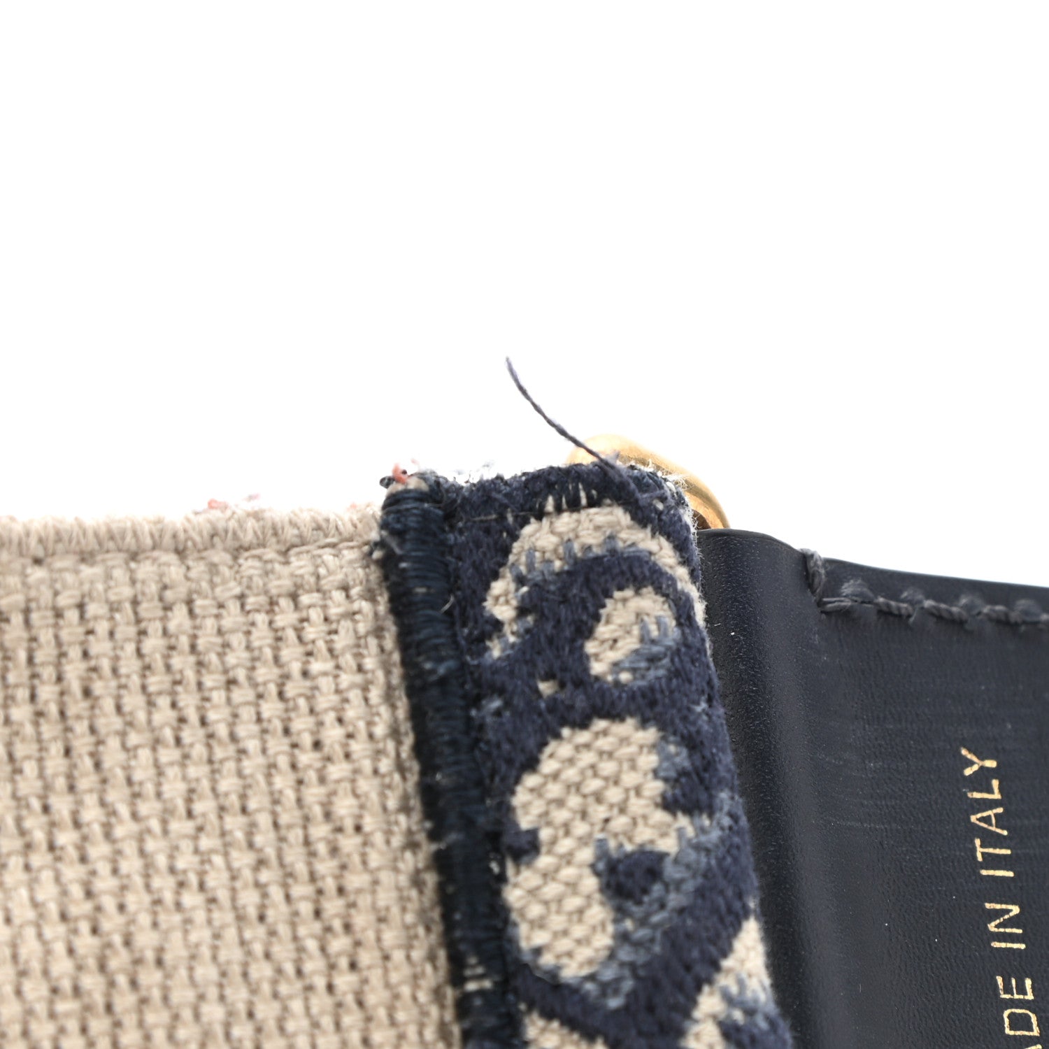 Christian Dior Oblique Shoulder Strap Blue 5 of 5