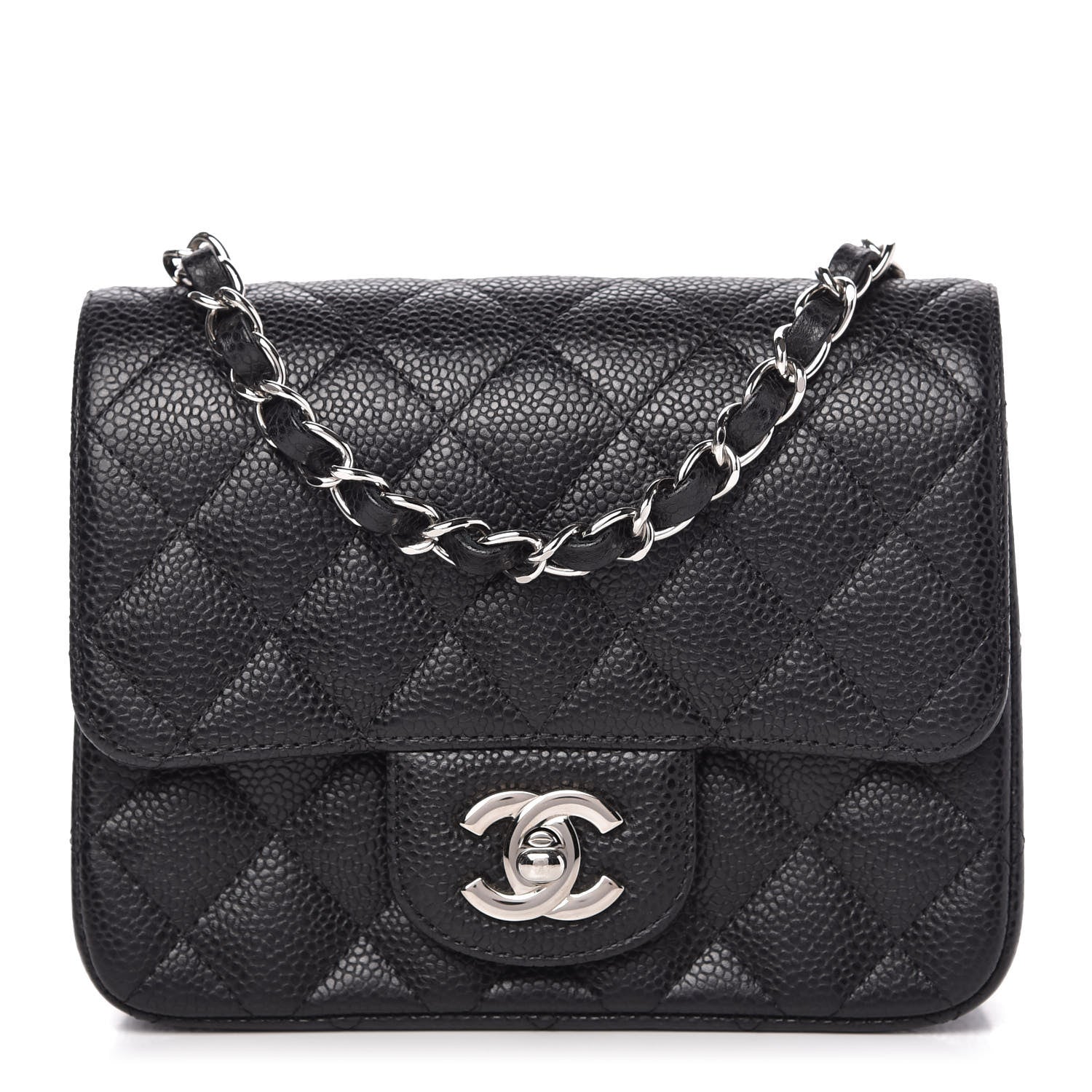 Chanel Caviar Quilted Mini Square Flap Black 1 of 10