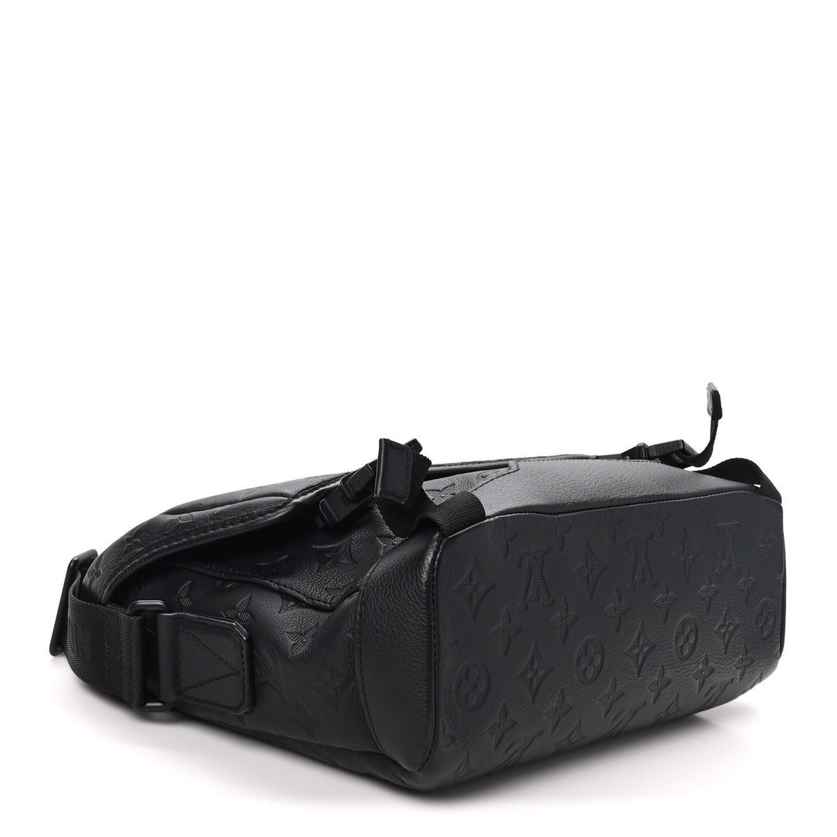 Louis Vuitton Calfskin Monogram Shadow Messenger Voyager PM  Black 4 of 9