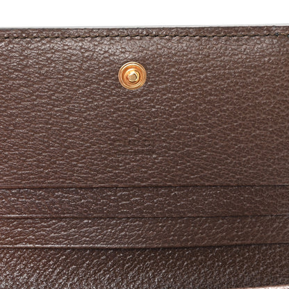 Gucci GG Supreme Monogram Textured Dollar Calfskin Web Ophidia Card Case Beige New Acero 6 of 8