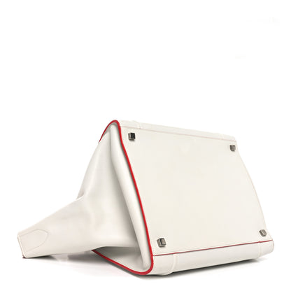 Celine Smooth Calfskin Medium Phantom Luggage White 4 of 10