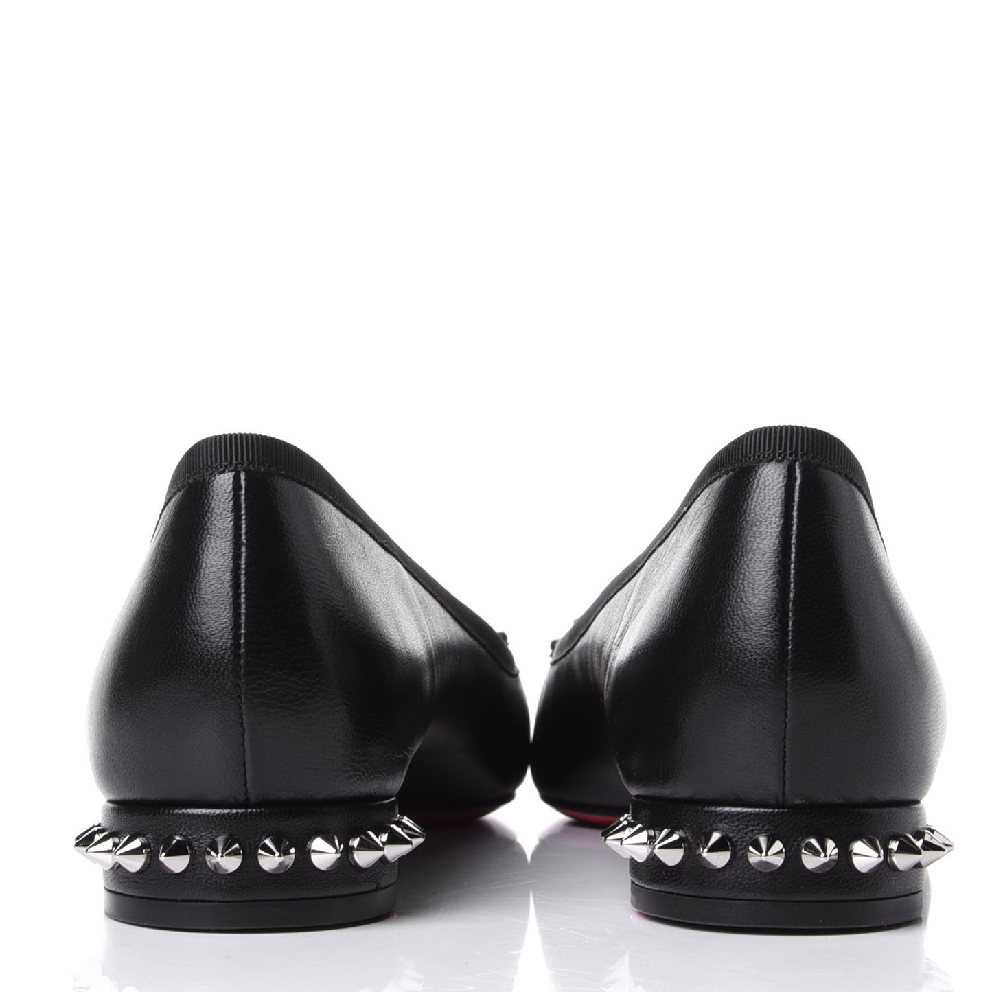 Nappa Spiked Hall Flats 39.5 Black