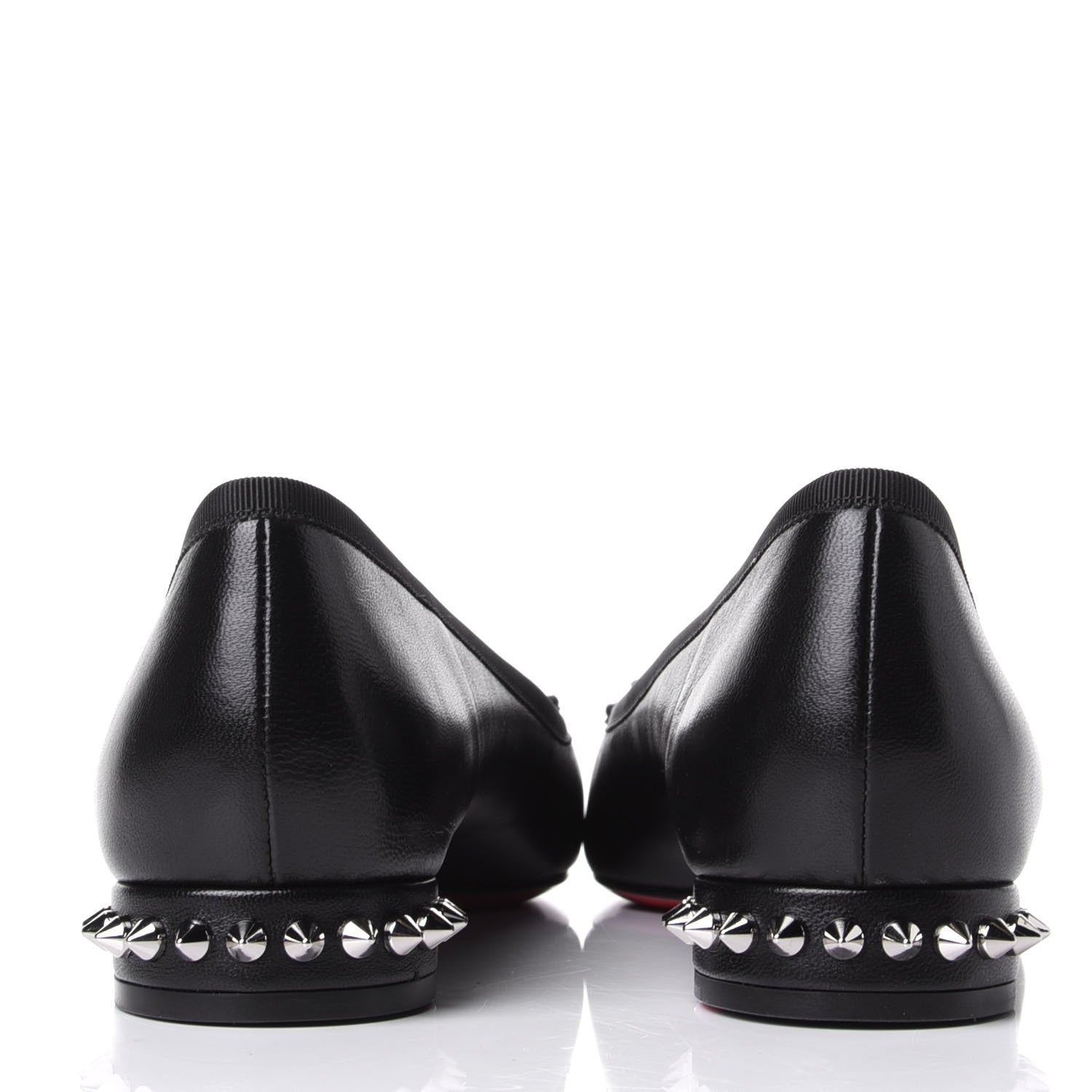 Christian Louboutin Nappa Spiked Hall Flats 39.5 Black 6 of 10