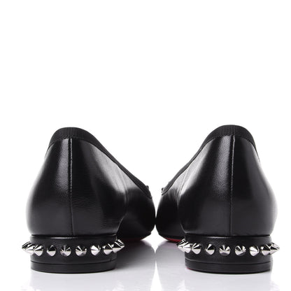Christian Louboutin Nappa Spiked Hall Flats 39.5 Black 6 of 10