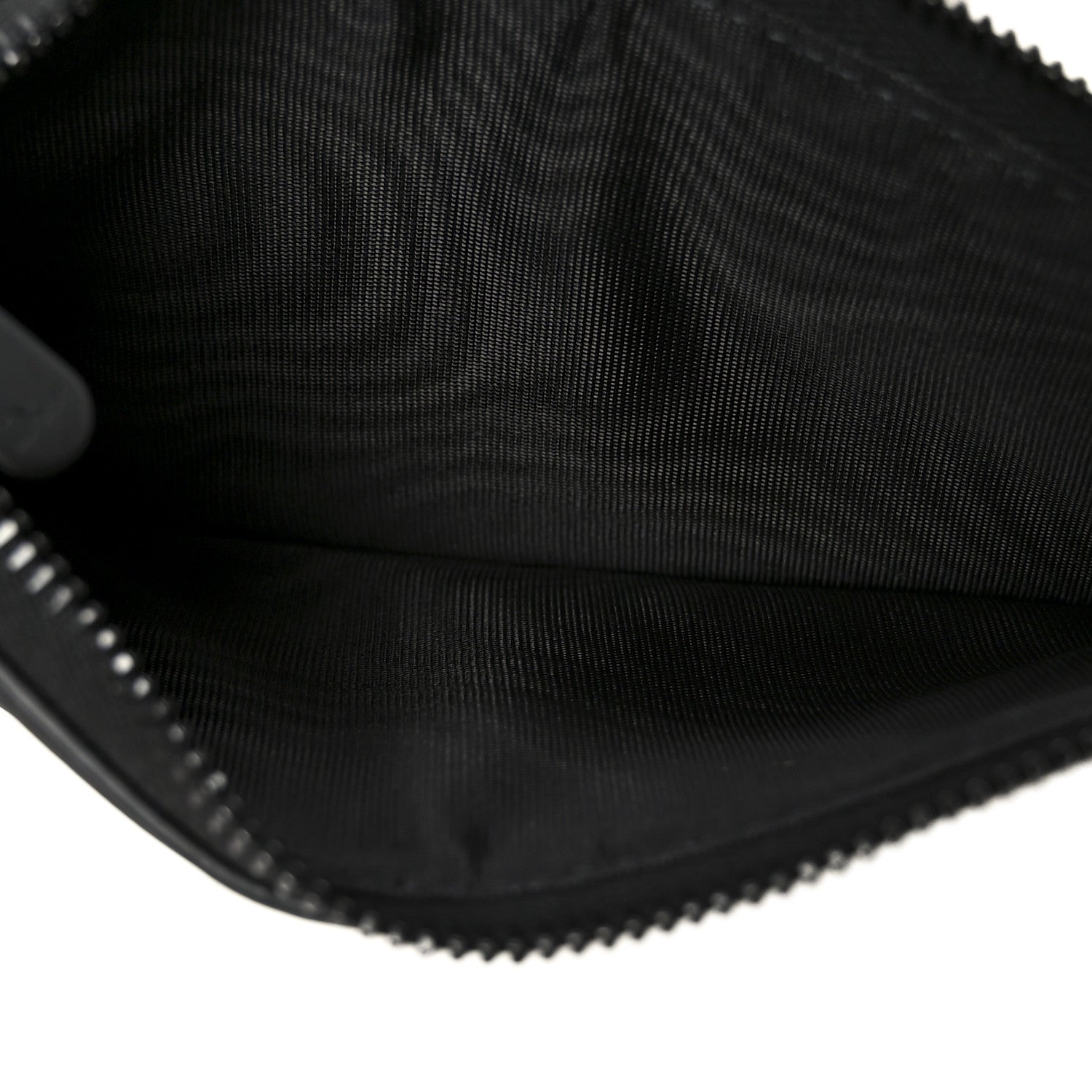 Christian Dior Ultra Matte Calfskin Saddle Chain Wallet Pouch Black 10 of 13