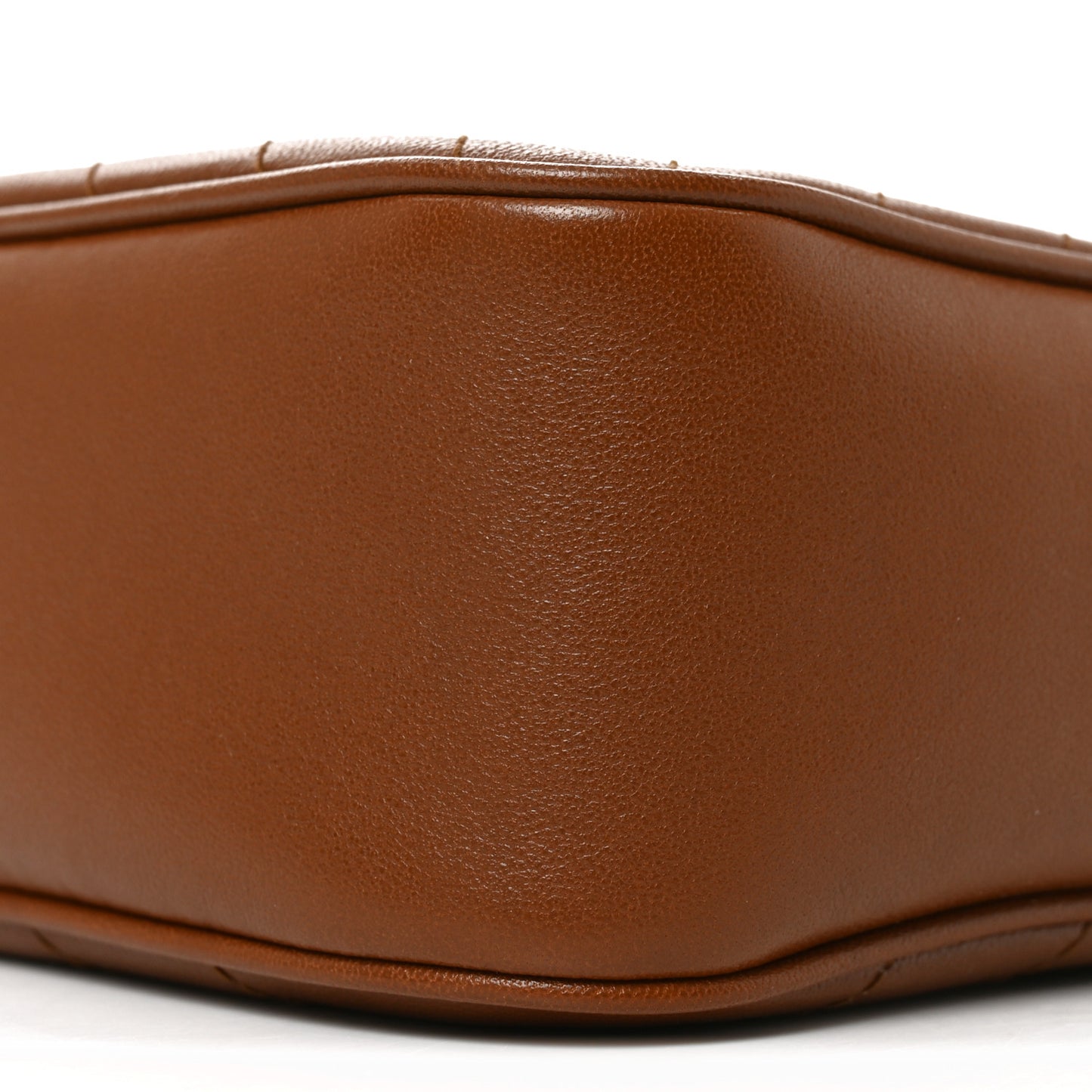 Sakai Be Green Calfskin Diagonal Stitched Small Blondie Shoulder Bag Cuir