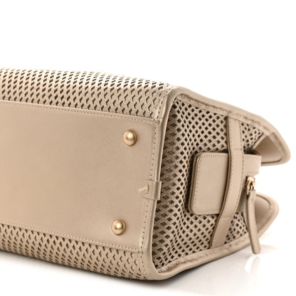 Chanel Metallic Calfskin Perforated Up In The Air Tote Light Gold 10 of 11
