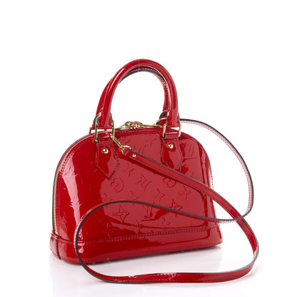 Louis Vuitton Vernis Alma BB Cherry 3 of 8
