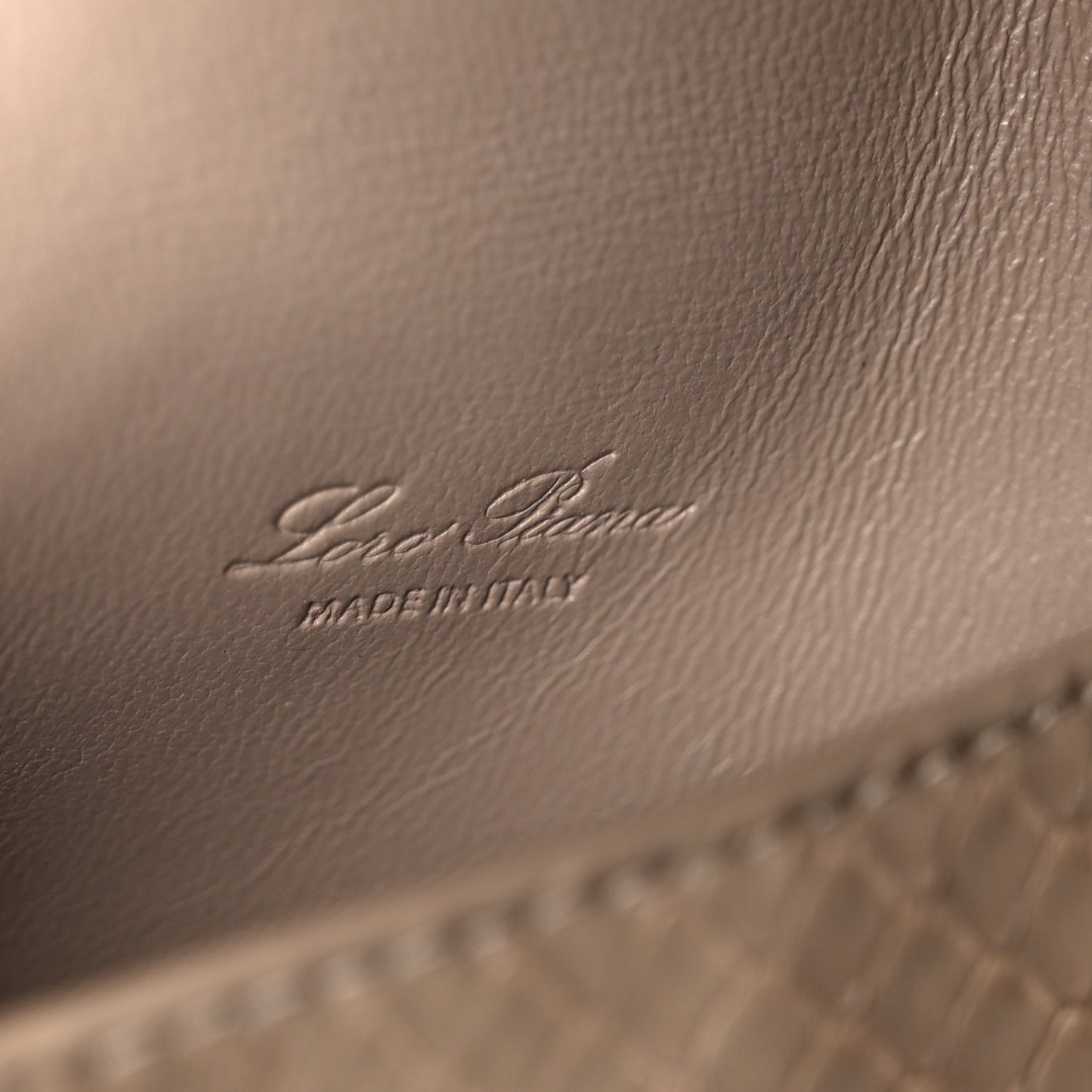 Matte Snakeskin Extra Pocket L27 Grey