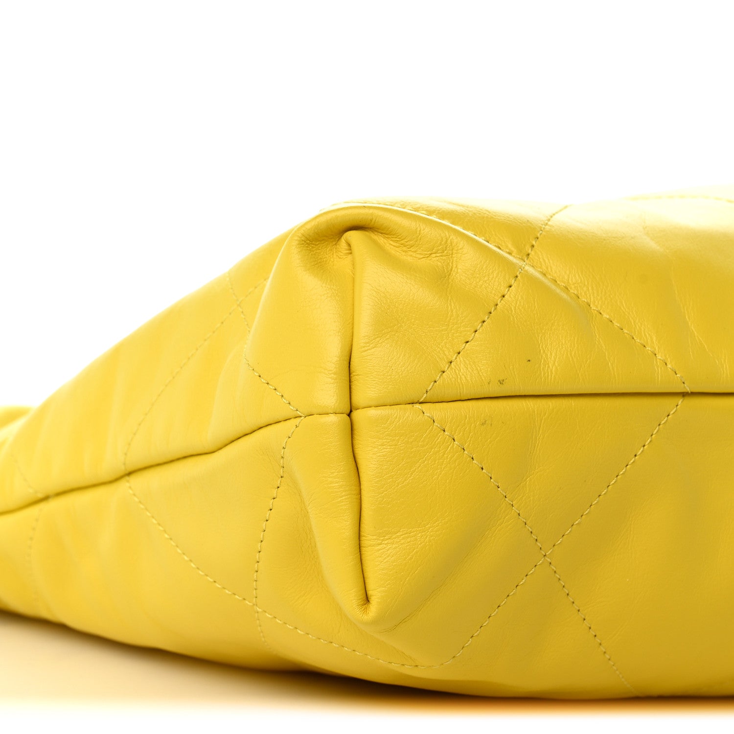 Chanel Shiny Calfskin Quilted Small Chanel 22 Yellow 10 of 13