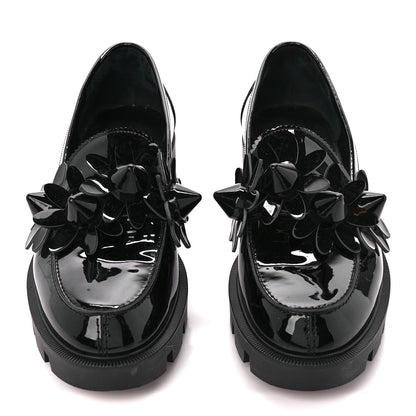 Christian Louboutin Patent Daisy Loafers 38 Black 2 of 9