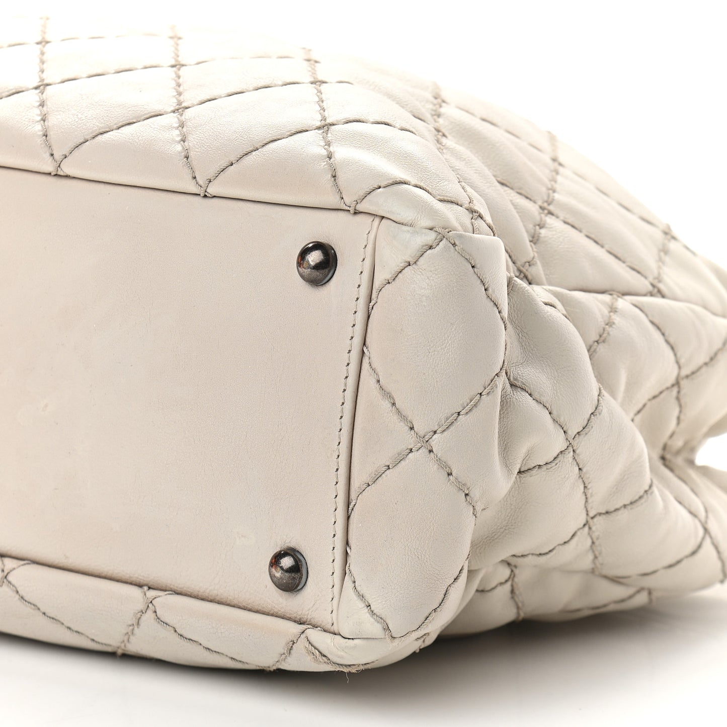 Calfskin Medium Stitch It Tote Beige