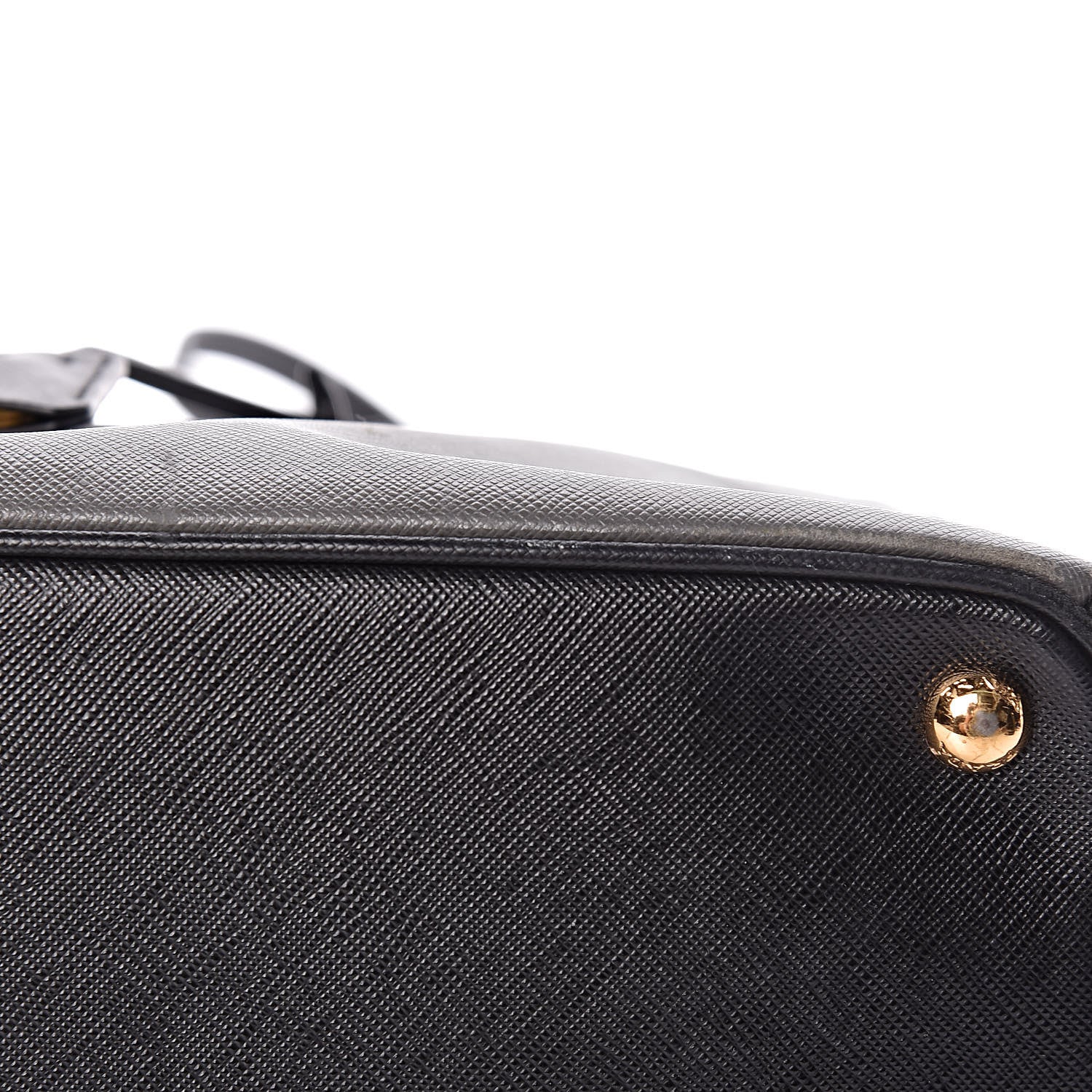 Prada Saffiano Lux Bi-Color Medium Tote Mercurio Black 18 of 21