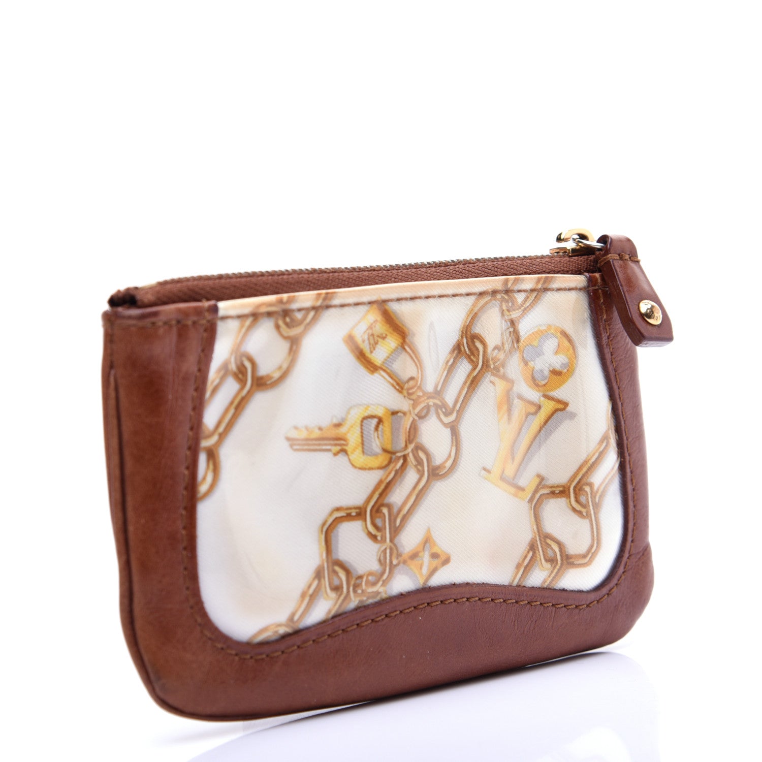 Louis Vuitton Monogram Charms Key Pouch White 3 of 12