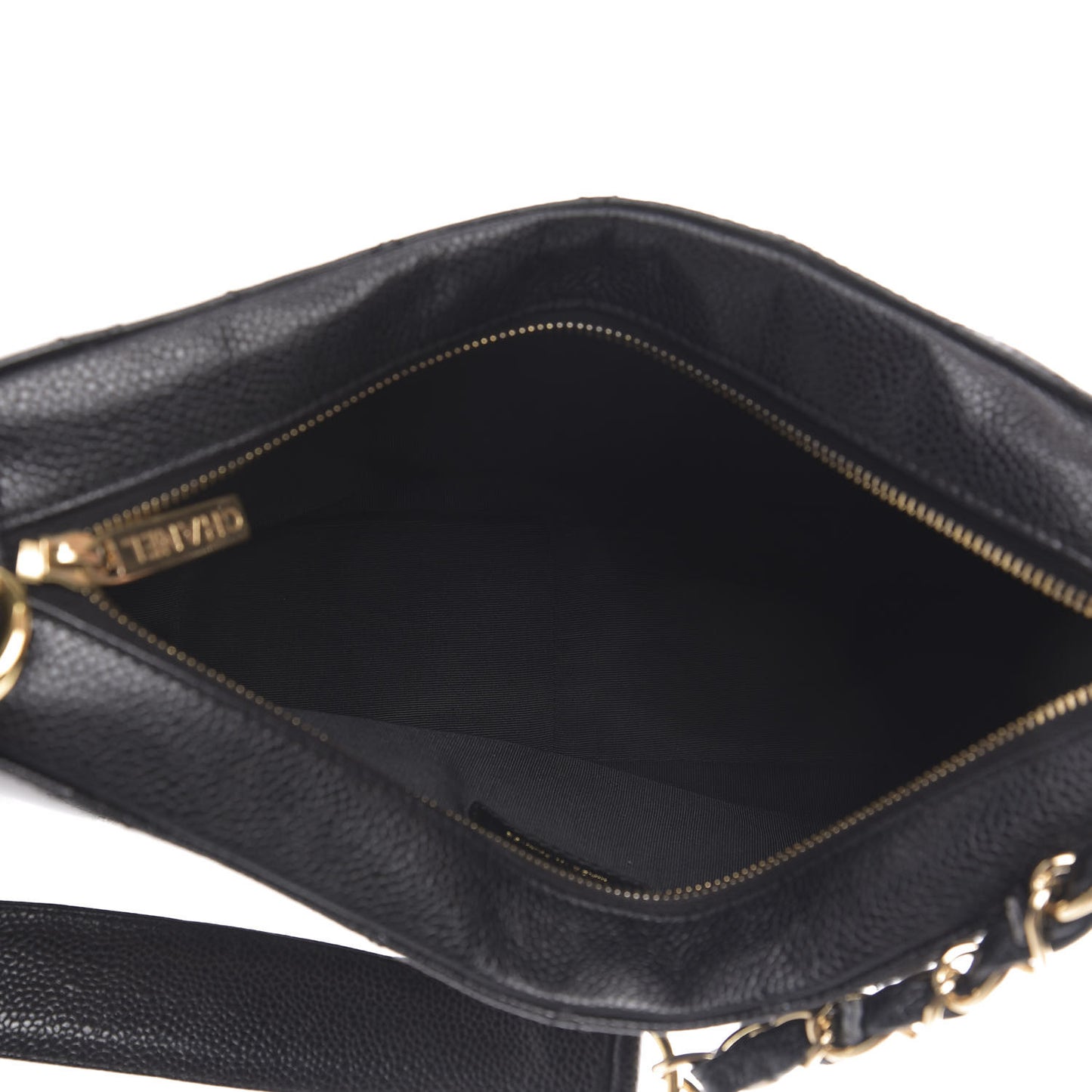 Caviar Quilted Timeless CC Shoulder Bag Black