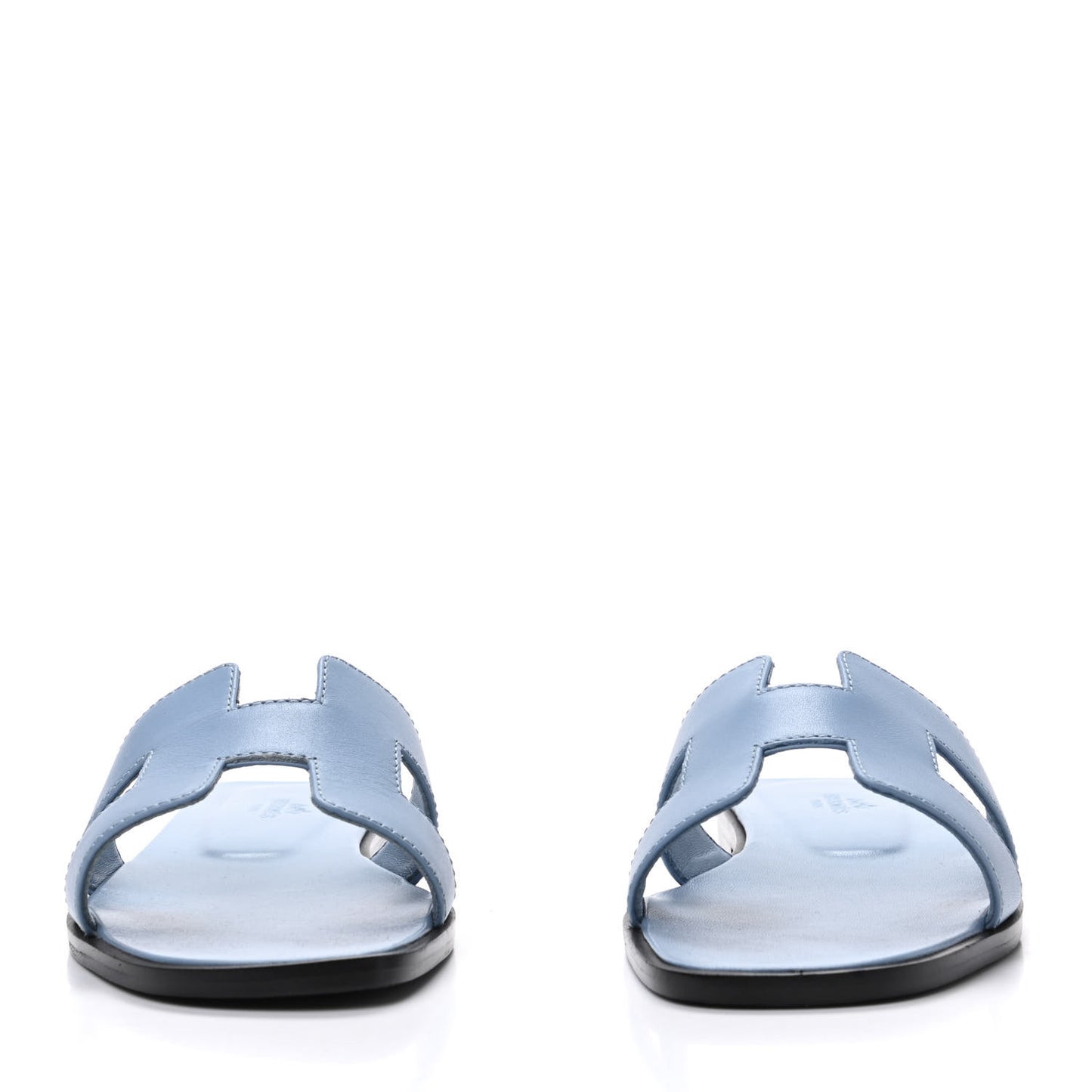 Calfskin Oran Sandals 37 Bleu Bleuet