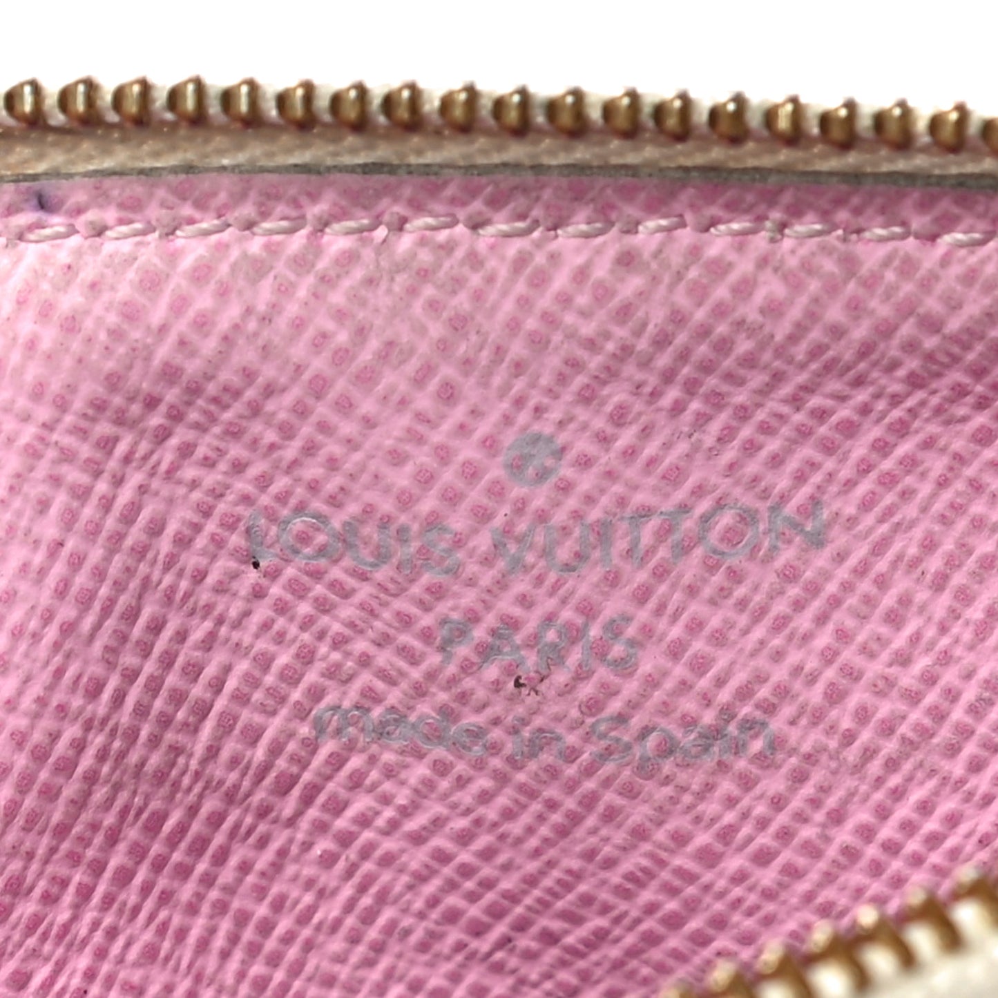 Monogram Multicolor Key Pouch White Litchi