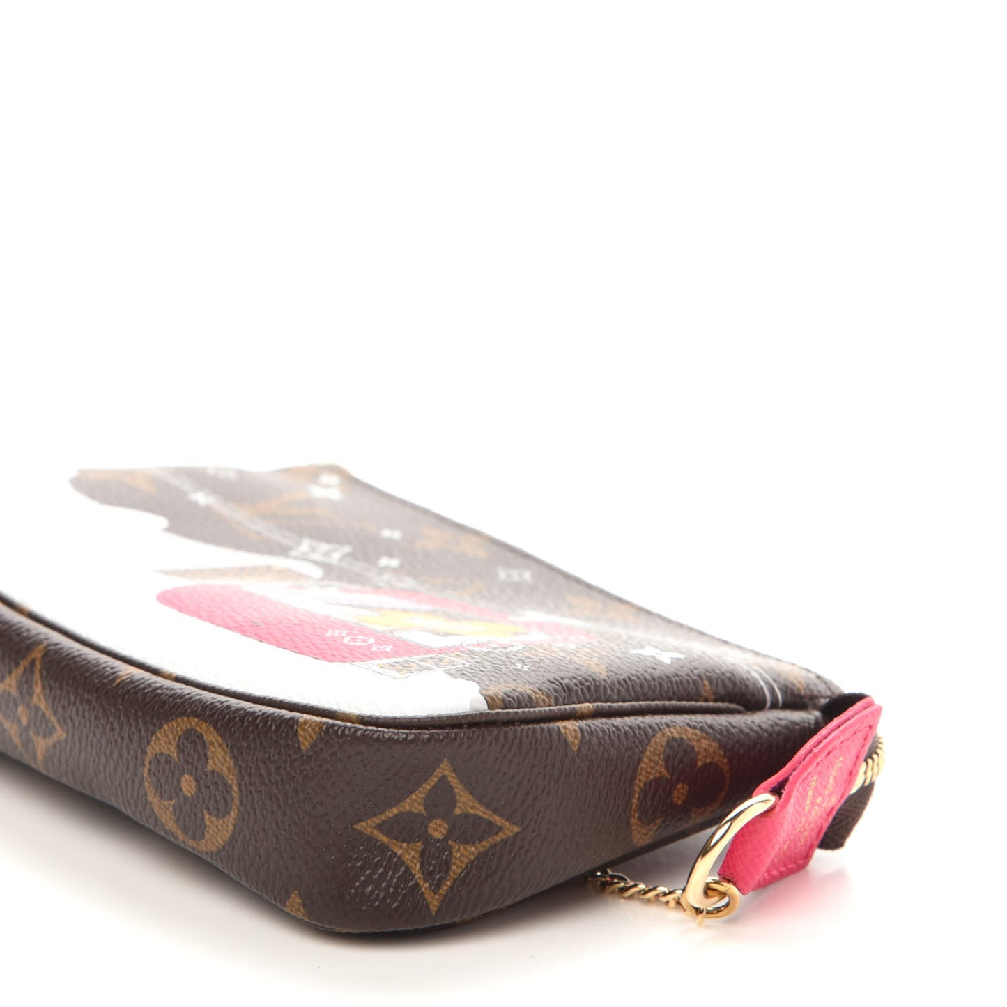 Monogram 2019 Christmas Animation Mini Courchevel Pochette Accessories Fuchsia